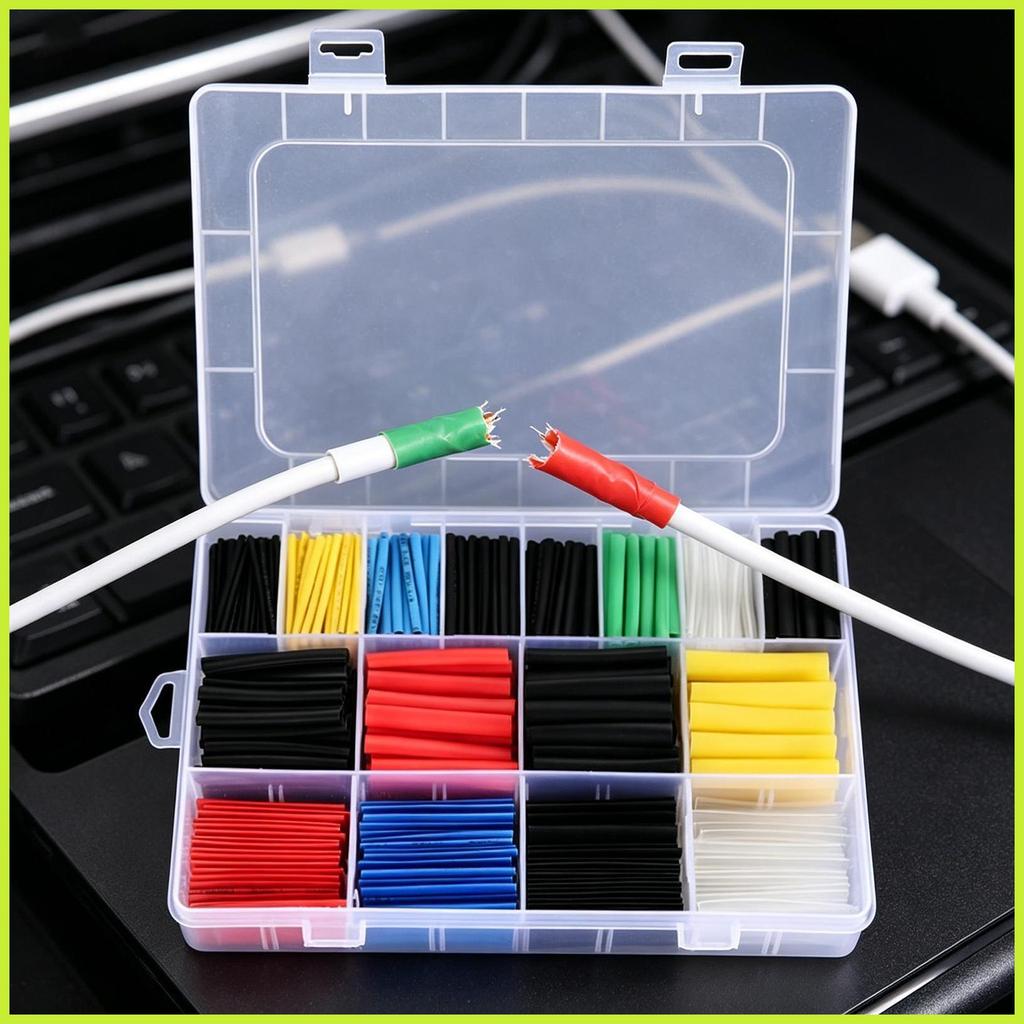 Kit De Tubo Termo Retrátil , Conector De Manga De Cabo Elétrico , Da Indústria Para Oficina Doméstica Automotiva acebnbr