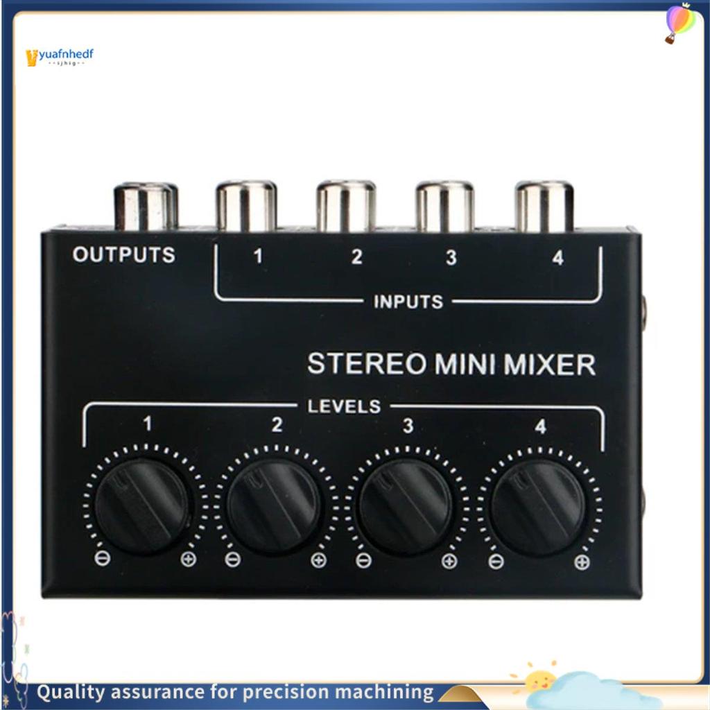 Ypdprudenc24 Canais Mixer Estéreo Passivo Mini De Áudio Entrada De Som Portátil Ultra Baixo Ruído Para Estúdio Ao Vivo