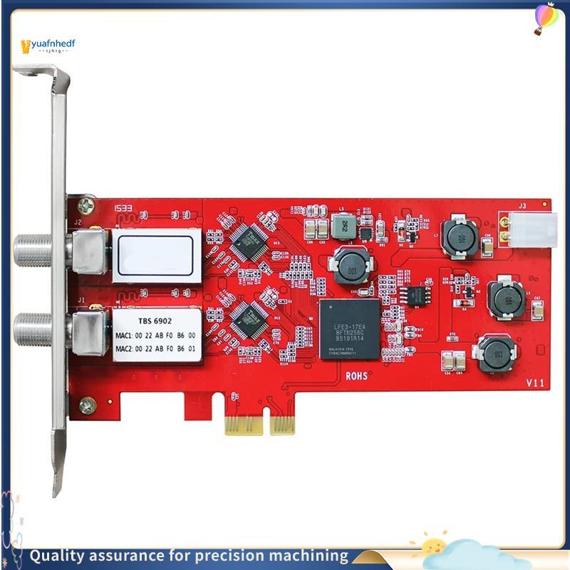 Placa PCIe Dual DVB-S2 2x LNB QPSK BPSK De Captura De Vídeo Para Transmissão De TV , Observação E Gravação De Canais FTA