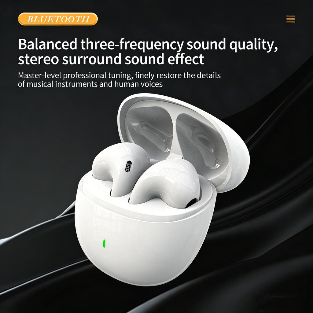 SPRISE H7 Fones de Ouvido Semi-Intra-Auriculares Sem Fio Bluetooth Cancelamento de Ruído Gaming Earbuds HiFi Estéreo
