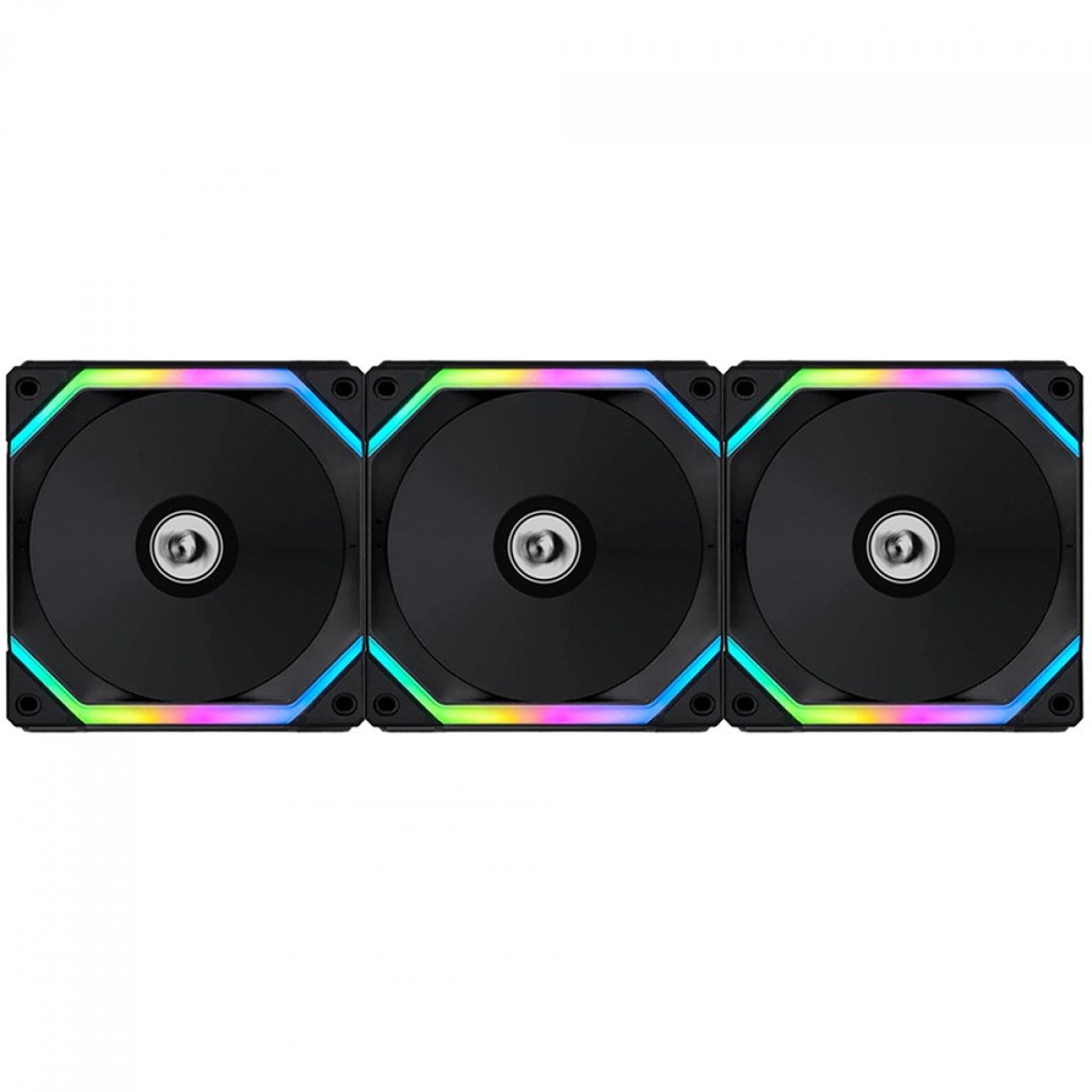 Kit Redragon Lian Li 3 Fans Spec ARGB 120 Controladora Preto