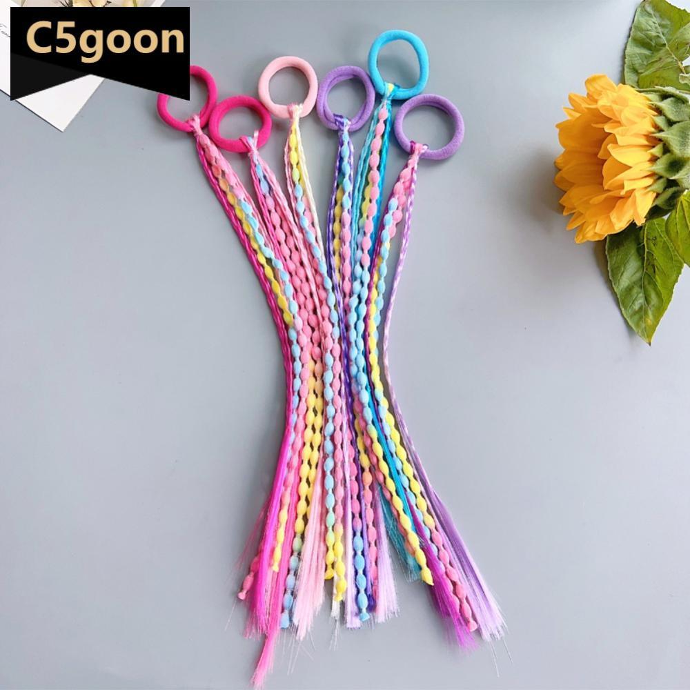 C5GOON Colorido Elástico Laços De Cabelo Faixa Com Peruca Trança Para Crianças & Adultos Moda Doce Diário Acessórios B2C