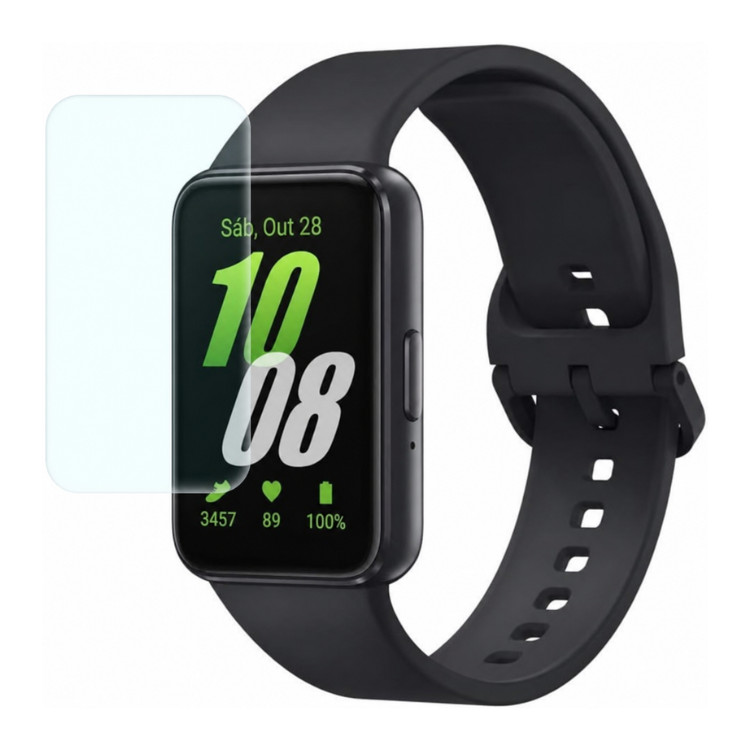 Kit 2 Película Hidrogel p/ Relógio Smartwatch Samsung Galaxy Fit 3 - Anti Risco