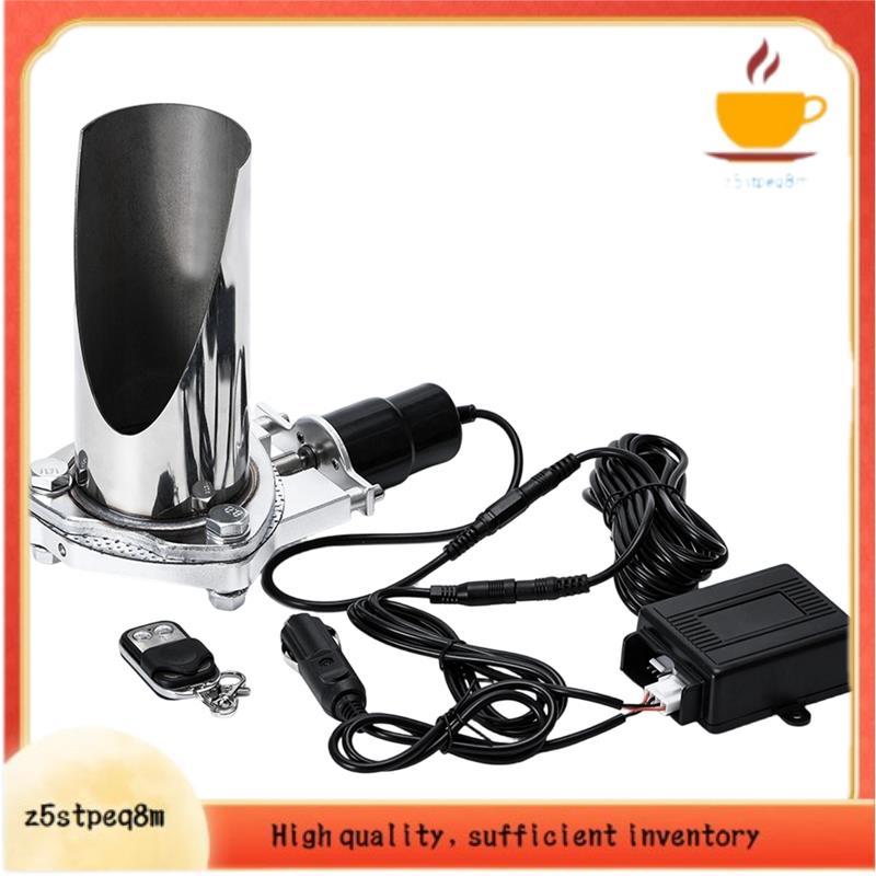 Recorte De Aço Inoxidável Escape Ser Cortado Tubo 2.5 " Corte Cabeçote Válvula Elétrica Ponta Silenciador Kit