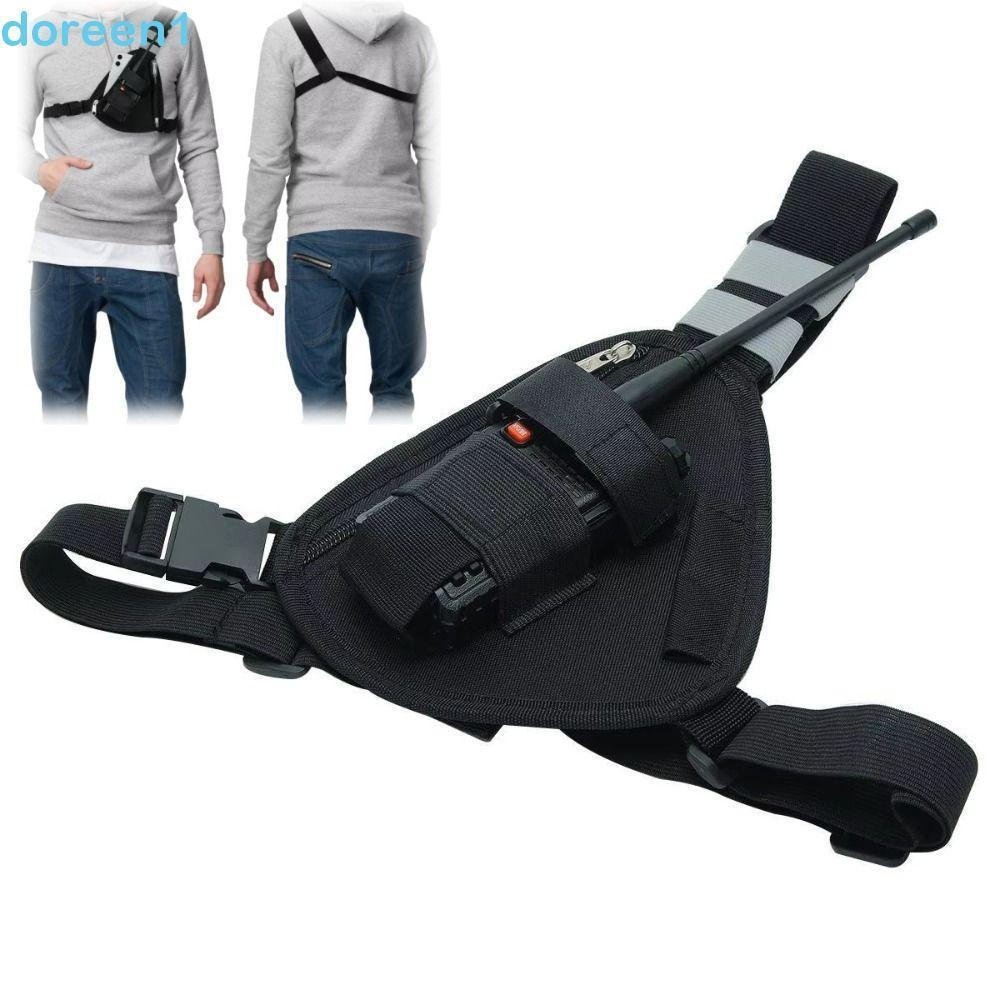 Pacote De Arnês Para Rádio DOREEN , Bolsa Multifuncional Ajustável Walkie Talkie , Tecido Oxford