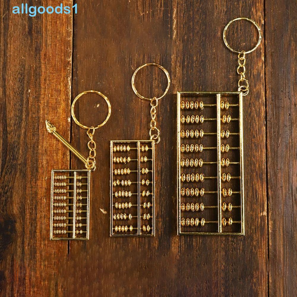 Pingente De Ábaco De Liga ALLGOODS , Chaveiro Banhado A Ouro Removível , Ornamento De Calculadora Com Atração De Fortuna