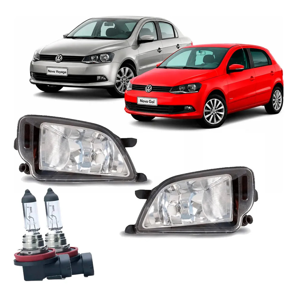 Kit Auxiliar Gol G6 Farol Neblina 2012 2013 14 15 2016