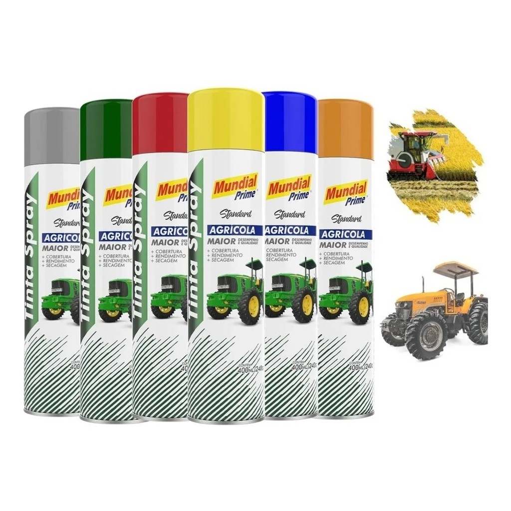 Tinta Agricola Para Trator Implemento Máquina Agricola 400ml
