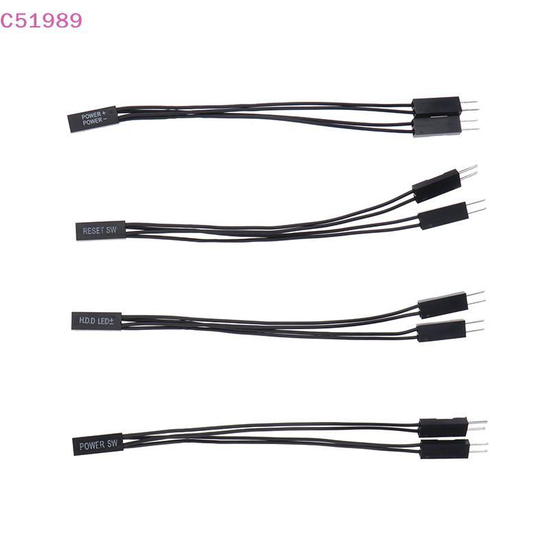 [kaan] Interruptor Da Placa-Mãe Power SW/RESET HDD LED/1 A 2 Cabo Adaptador Duplo Com Suporte Para Bota Dupla BR