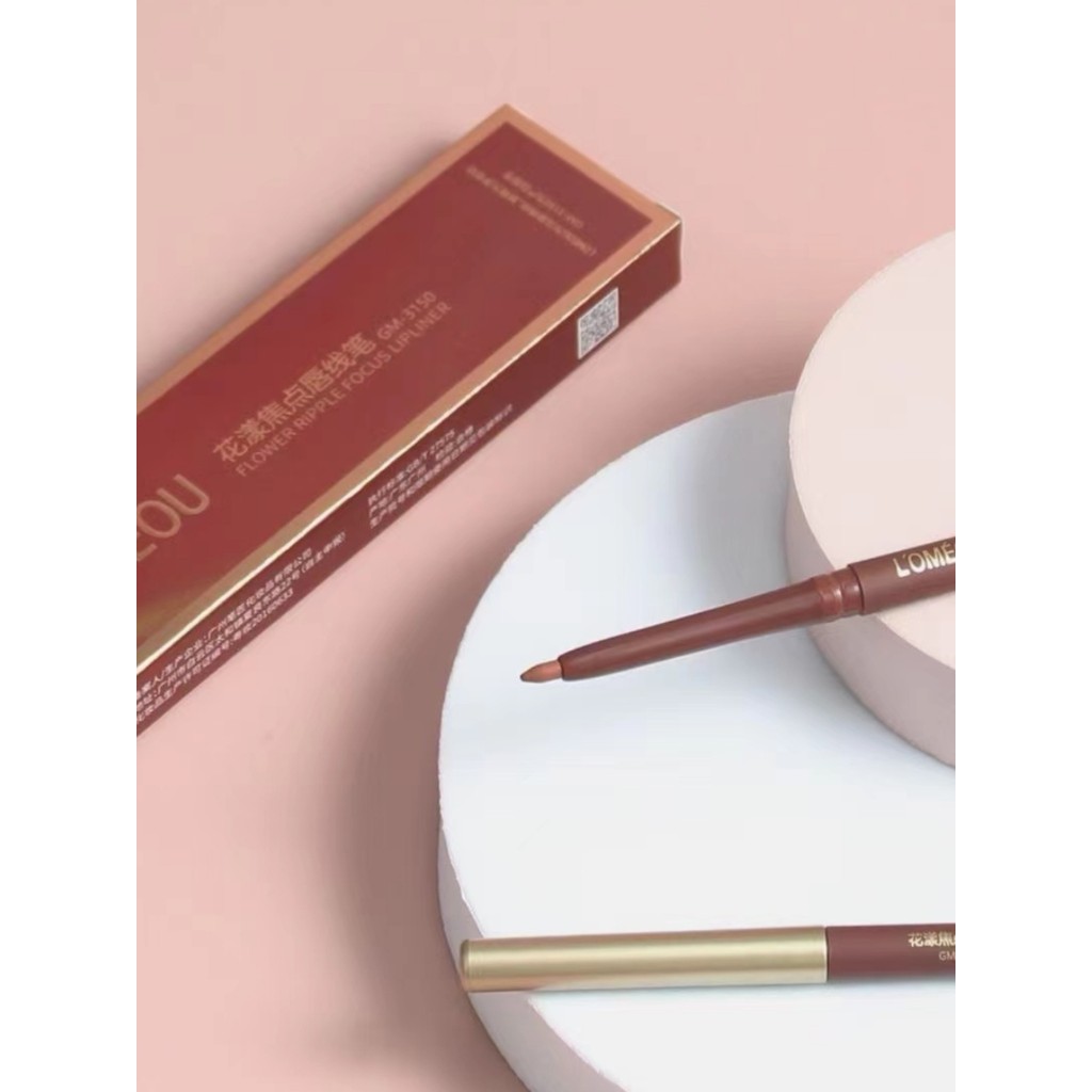 Pensmith flor foco automático delineador labial feminino linha de gancho à prova dwaterproof água de longa duração não-d