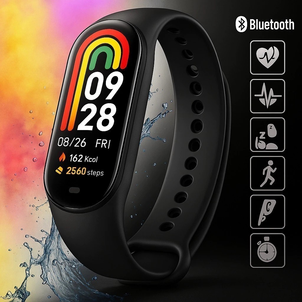 Relógio Inteligente Smartband M9 Mede Pressão Batimentos Sono Smartwatch Bluetooth
