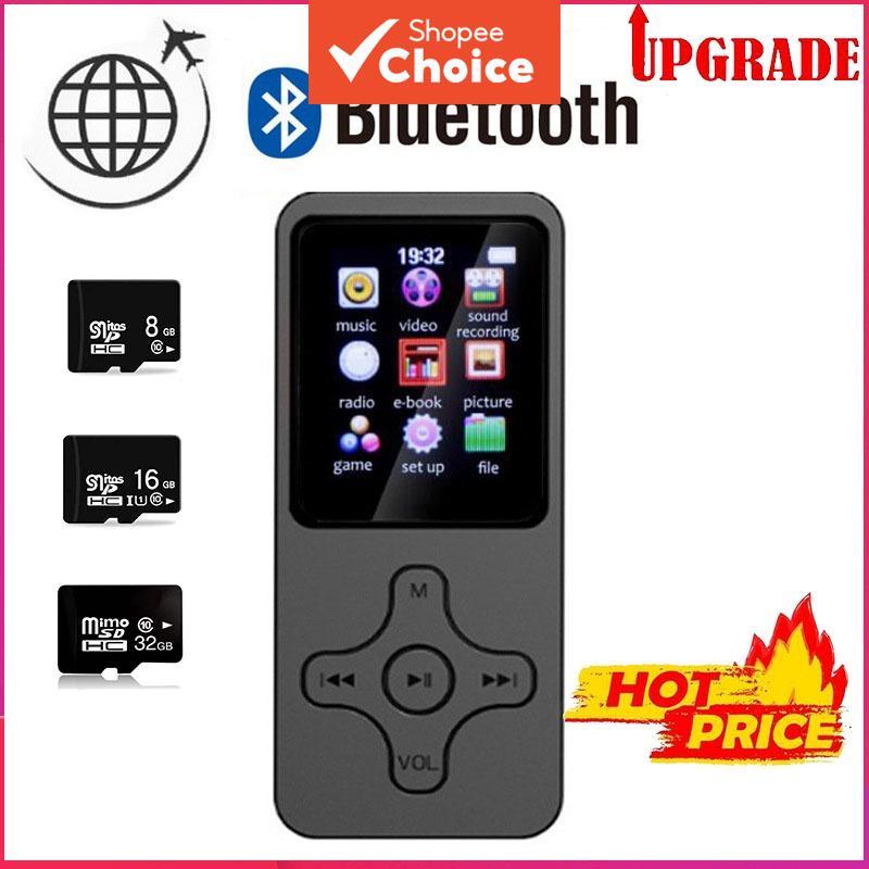 Music Player Bluetooth 4.2 Mp3 Mp4 Rádio FM Hi-Fi Mídia Áudio Puro Leitor de E-books