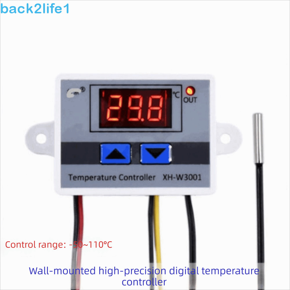 Controlador De Temperatura BACK2LIFE1 , Termostato Digital De Controle XH-W3001 , Termorregulador De Sensor NTC