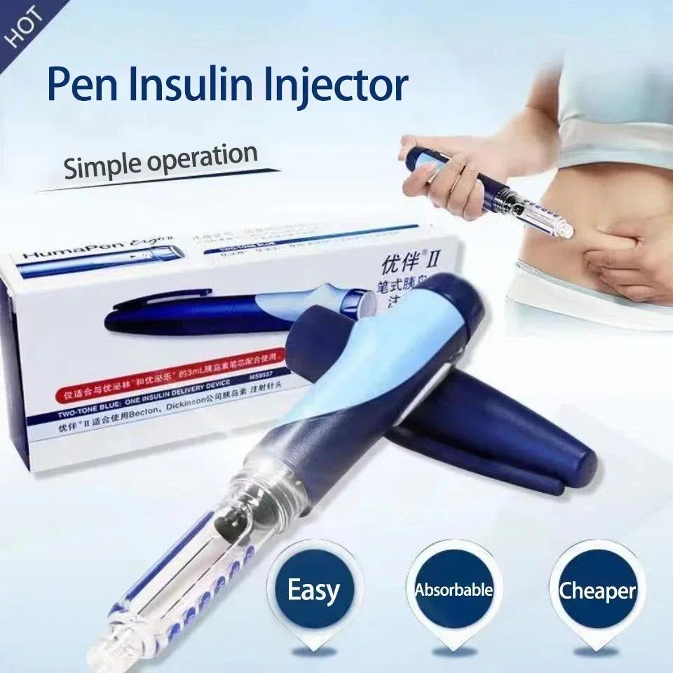 Caneta De Punção Lilly Huma Portátil Ergo 2 Seringa Lanceta De Insulina 3ml Produtos Para Diabéticos Injeção De Açúcar N