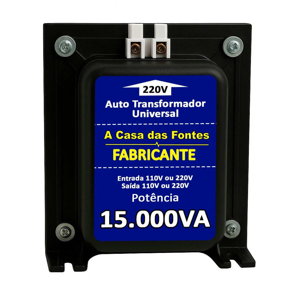 AUTO TRANSFORMADOR 15000VA A CASA DAS FONTES