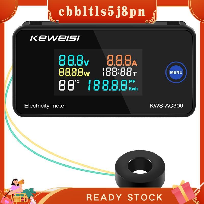 Medidor De Energia KEWEISI , KWS-AC300 Voltímetro Digital AC 50-300V Tensão 45-65Hz LED Wattímetro 0-100A Detector C