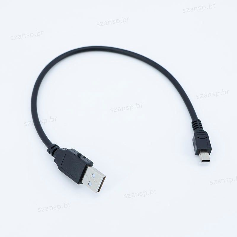 30cm 50cm USB Macho Para Mini B 5pin T Porta Estender Conector De Fonte De Alimentação Carregador Player Carro DVR GPS C