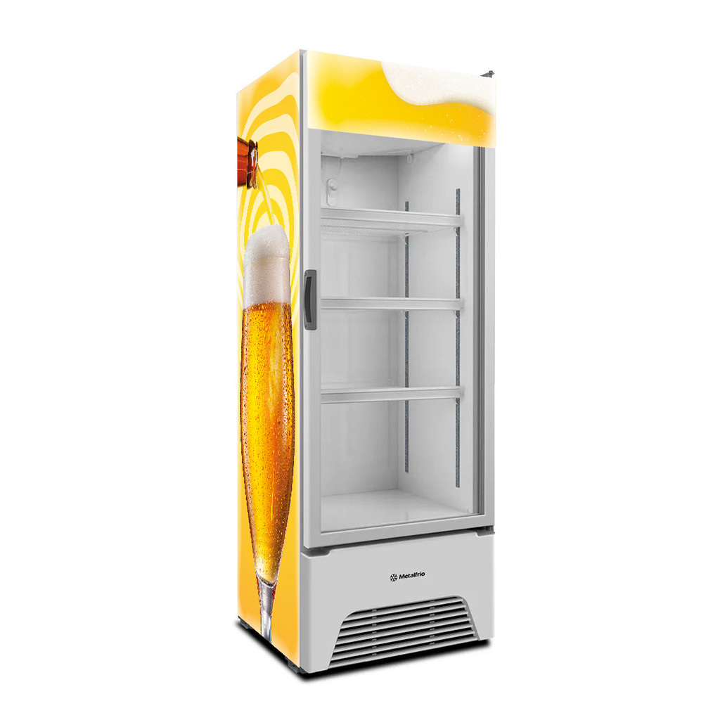 Adesivo Envelopamento Geladeira Expositora Cerveja Chopp Vinil Testeira Lateral 170x60