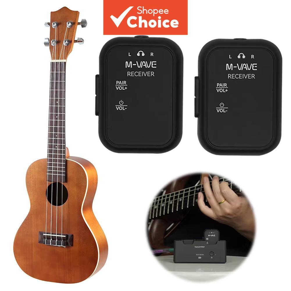 M-VAVE WP-12 Monitor Inalámbrico 2.4GHz Profissional IEM, comutação Estéreo/Mono e função Mute, transmissor/receptor de