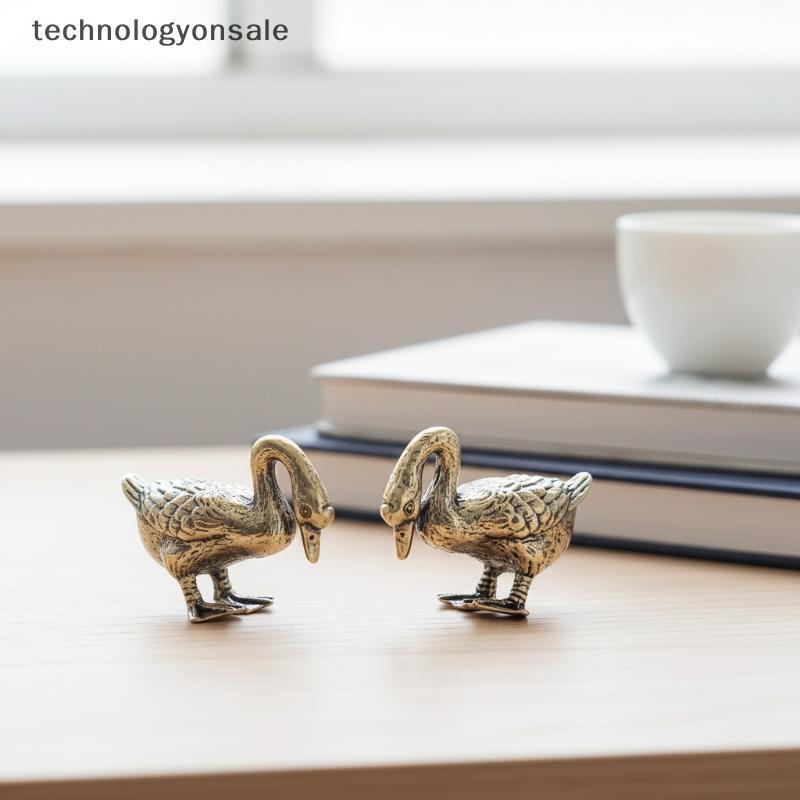 [Tecnologia] Ornamentos De Gansos De Latão De Bronze Feitos À Mão , Escultura Antiga Para Animais De Estimação De Chá Ca
