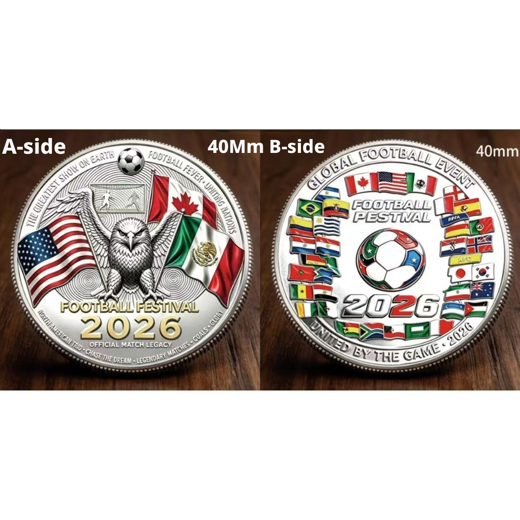 2026 USA-Canadian Cup Lucky Commemorative Coin - Board Game Collectible