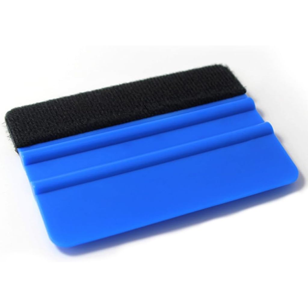 Sleek 4 Inch Plastic Felt Edge Squeegee - Vinyl Scraper Tool for Car Decals, Mini Squeegee Car Window Film Tinting Tool,