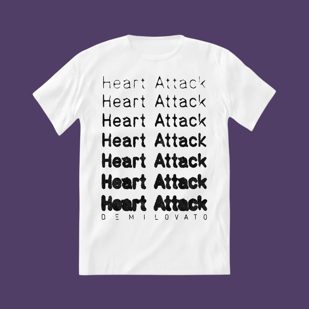 Camiseta Demi Lovato - Heart Attack Anniversary Camisa 100% Algodão Blusa