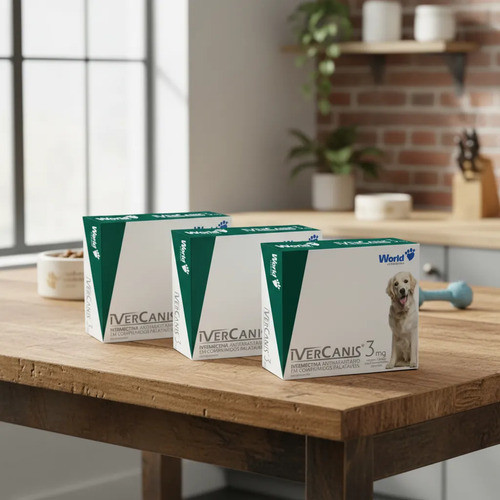 Kit 3 Caixas Remédio Carrapato Pulga Sarna Para Cachorro 3mg 12 Comprimidos