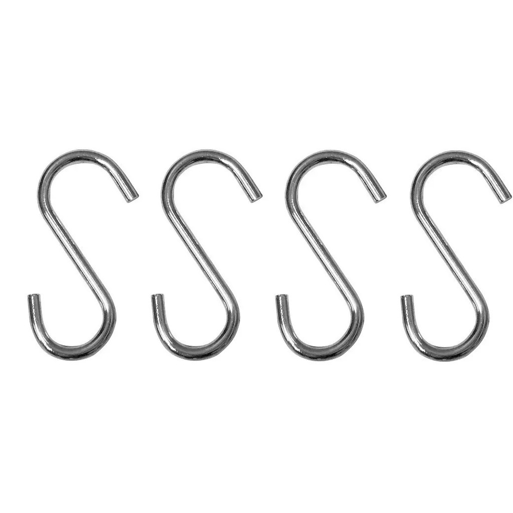 Kit 6 Ganchos Para Barra Suporte - Maxime Utilidades