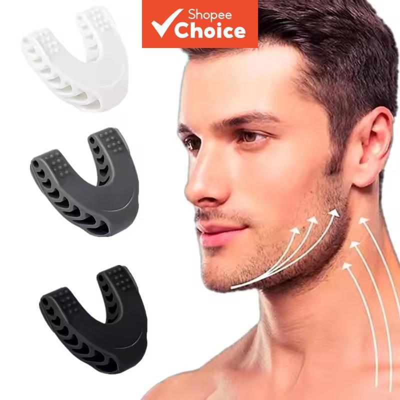 Três peças de exercitador mandibular em U em forma de Pop N Go para fitness facial, musculatura da mandíbula e treinos