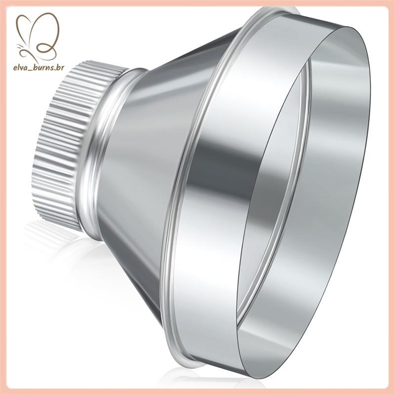 [elva_burns.br] Adaptador De Duto De Ar De Aço Galvanizado De 8 A 4 Polegadas Redutor Aumentador Redondo Conector De Tub