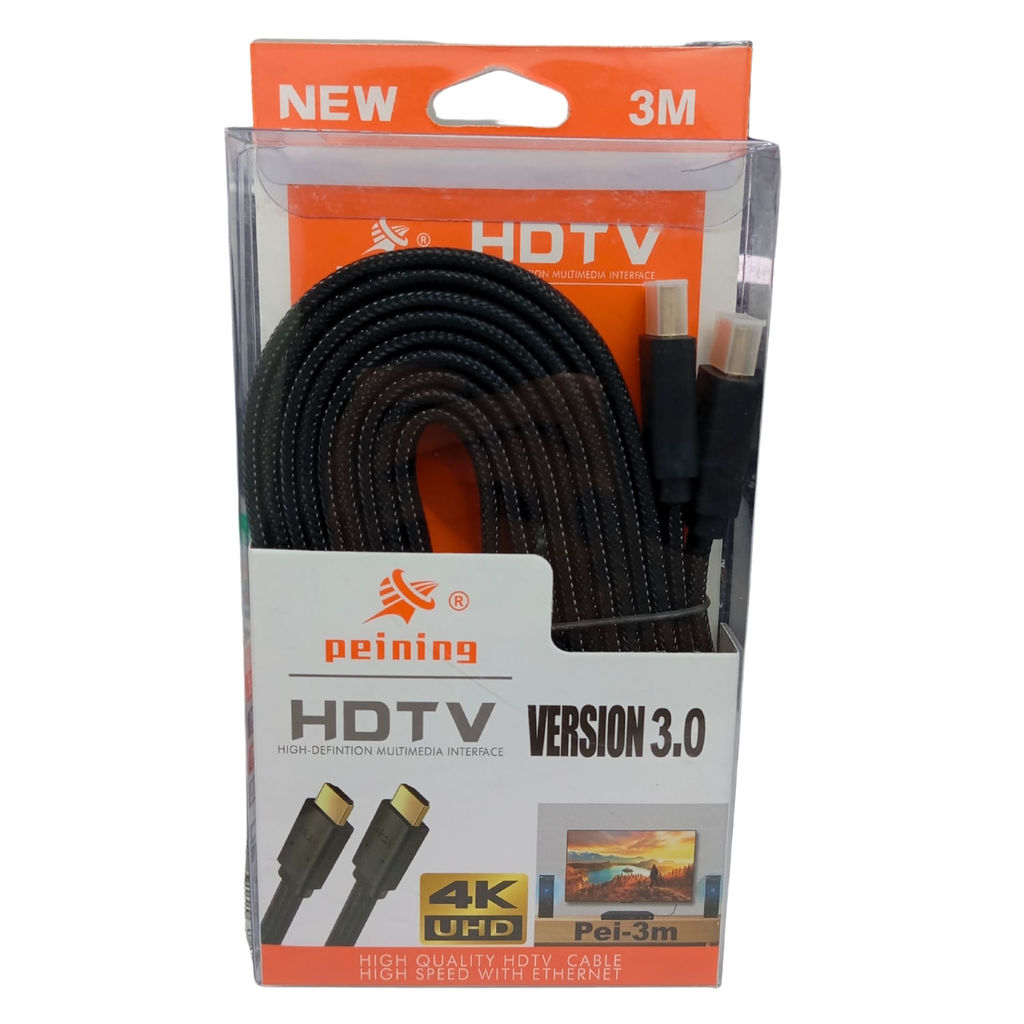 Cabo HDMI c/ Revestimento em Nylon - 3M - Peining 