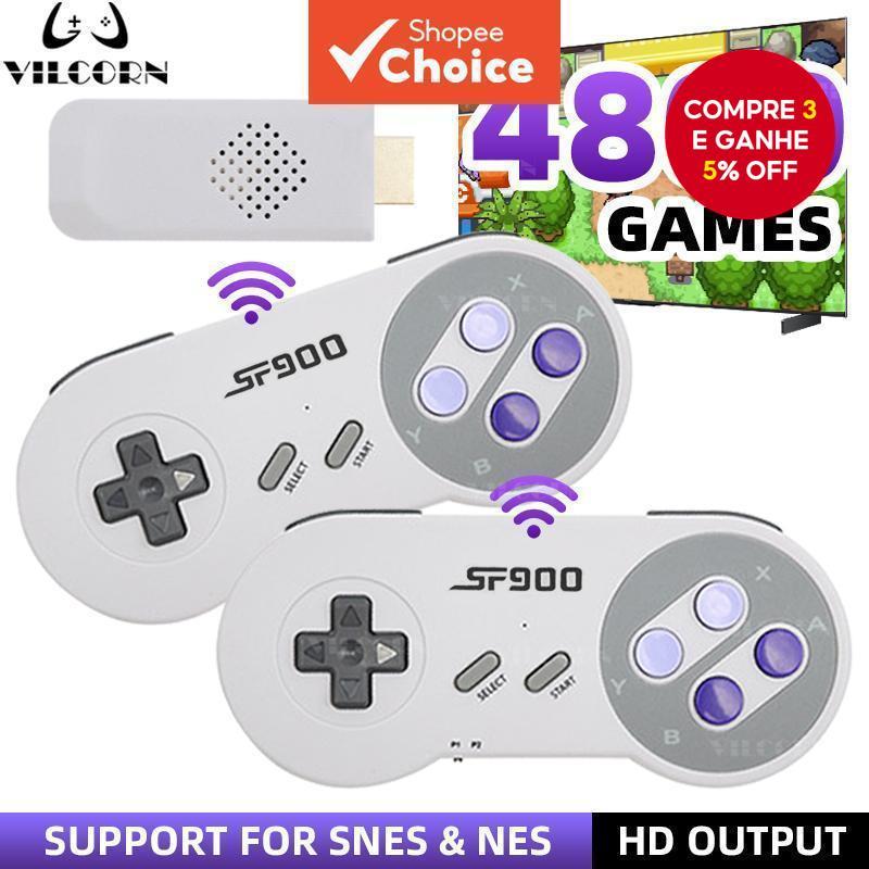 Console de jogos para TV compatível com HDMI, estilo retrô 16 bits para Super Nintendo, com Everdrive e controle sem