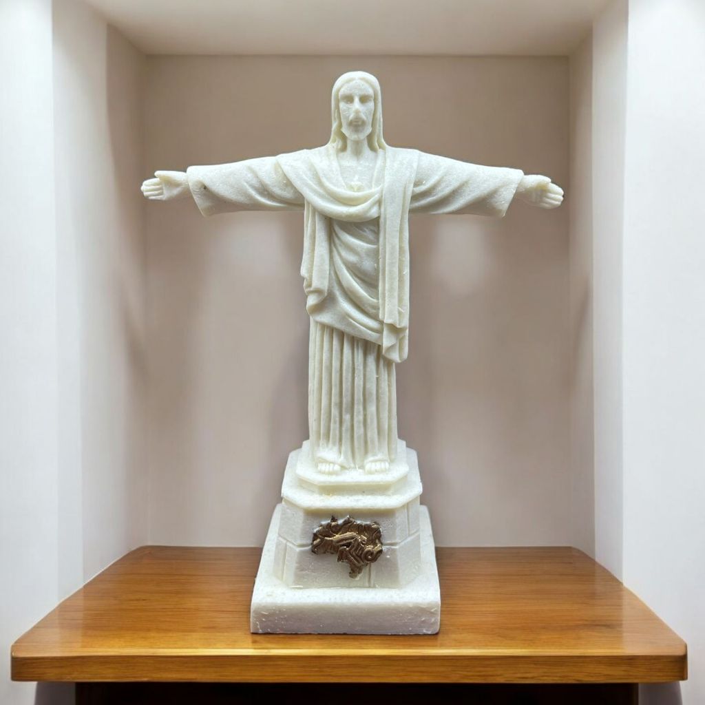 Imagem Cristo Redendor 9 cm em Resina Importada Cristo Braços Abertos