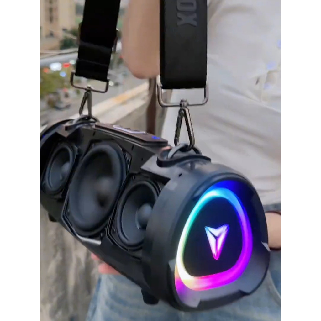 Explosão de som 100W Subwoofer de áudio Bluetooth de alta potência Alto-falante quadrado de áudio externo