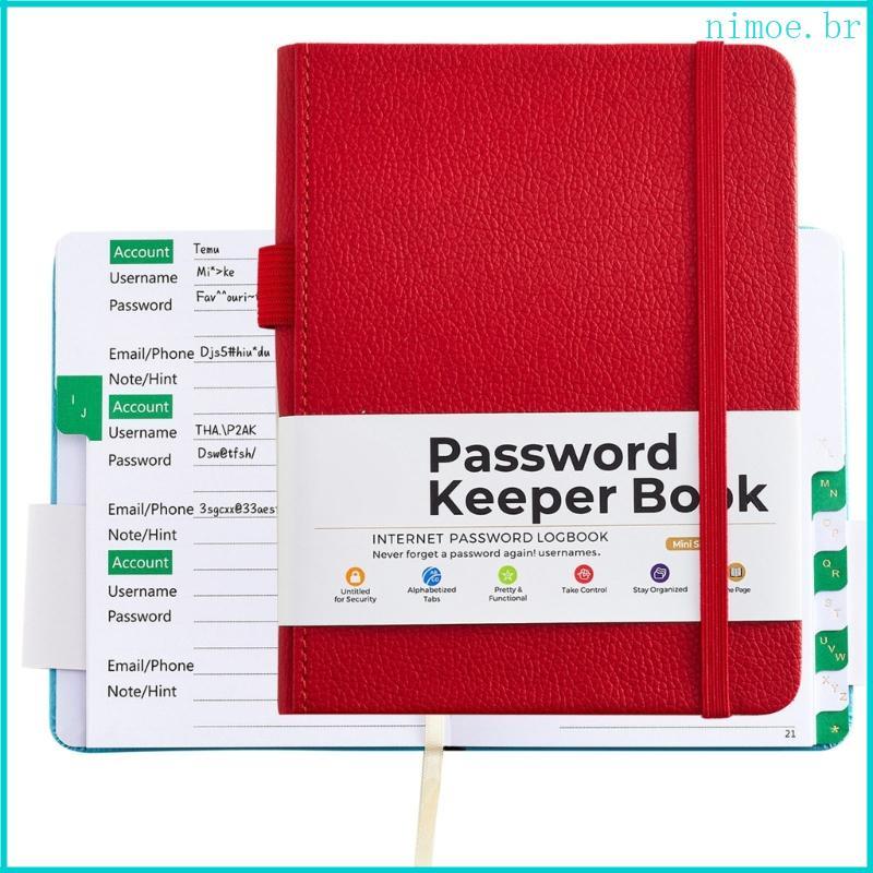 Nim Caderno Senha À Prova D, Faixa Elástica, Livro Endereço Portátil Para Armazenamento Notas Confidenc
