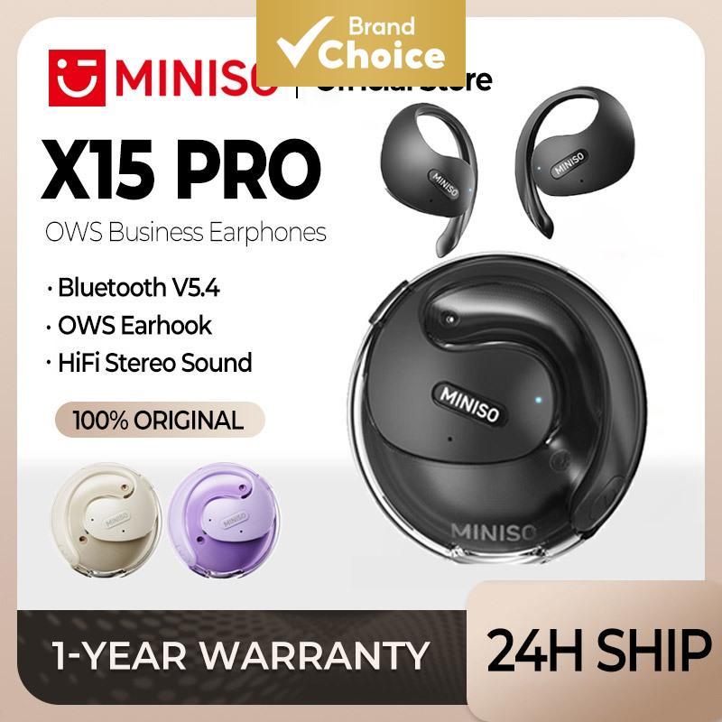 MINISO x15 pro auscultadores bluetooth de ouvido abertos, auscultadores desporti