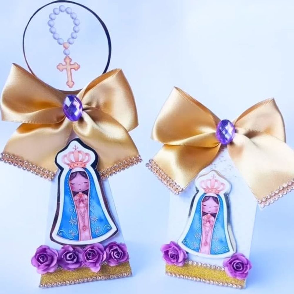 Kit Festa Nossa Senhora Aparecida - Batizado / Personalizados /Lembrancinha de Festa/caixas personalizadas /Aniversário