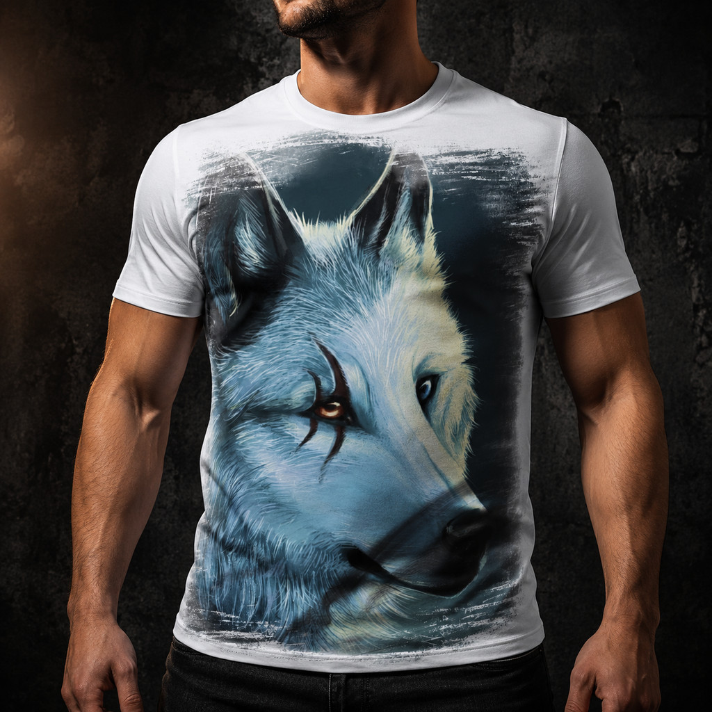 Camiseta Lobo Floresta Ref 012 - Dicelli