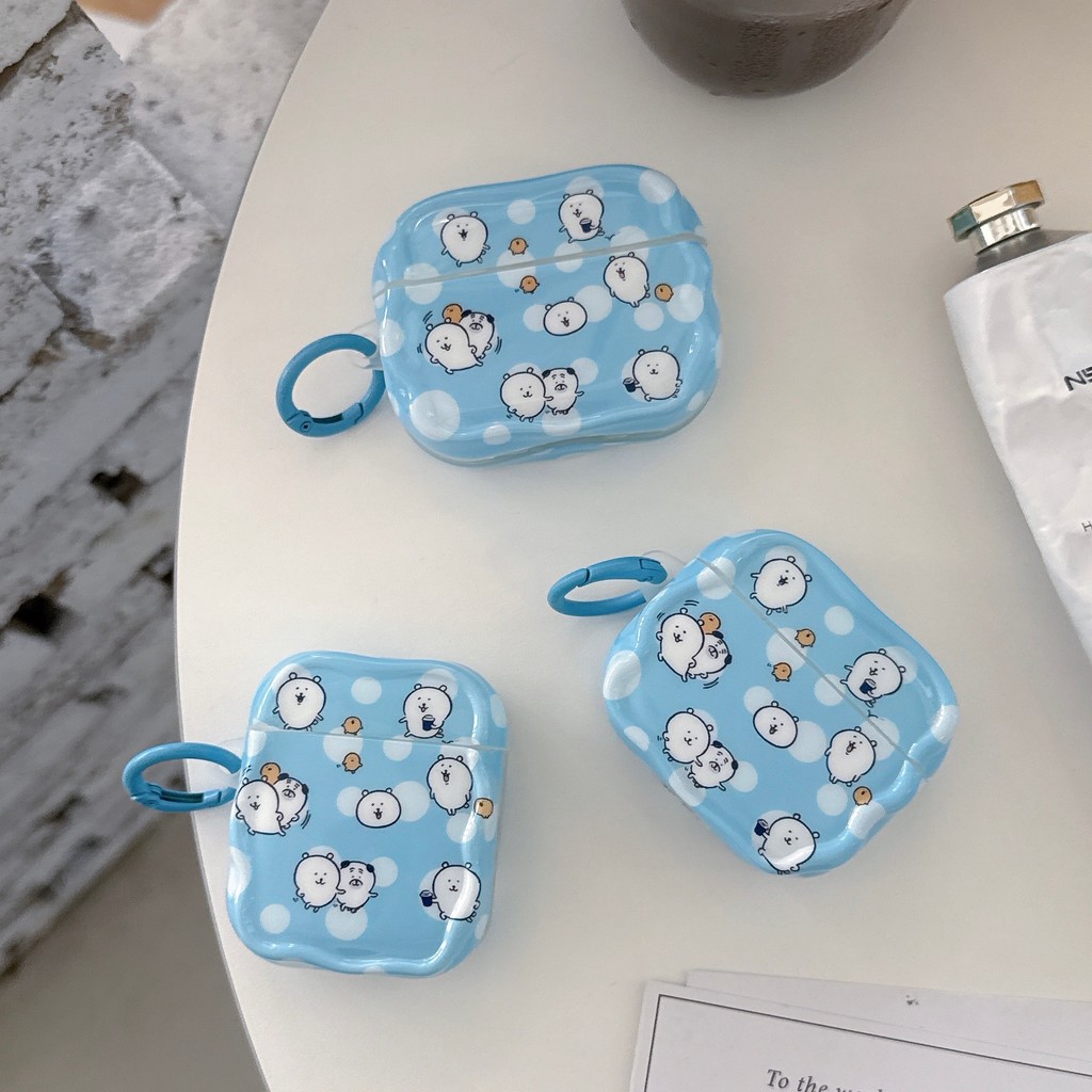 Capa ins Para AirPods , Protetora Fone De Ouvido Apple , Corrente Fofa De Desenho Animado Adequada 4 1/2 Pro/2 3 Antider