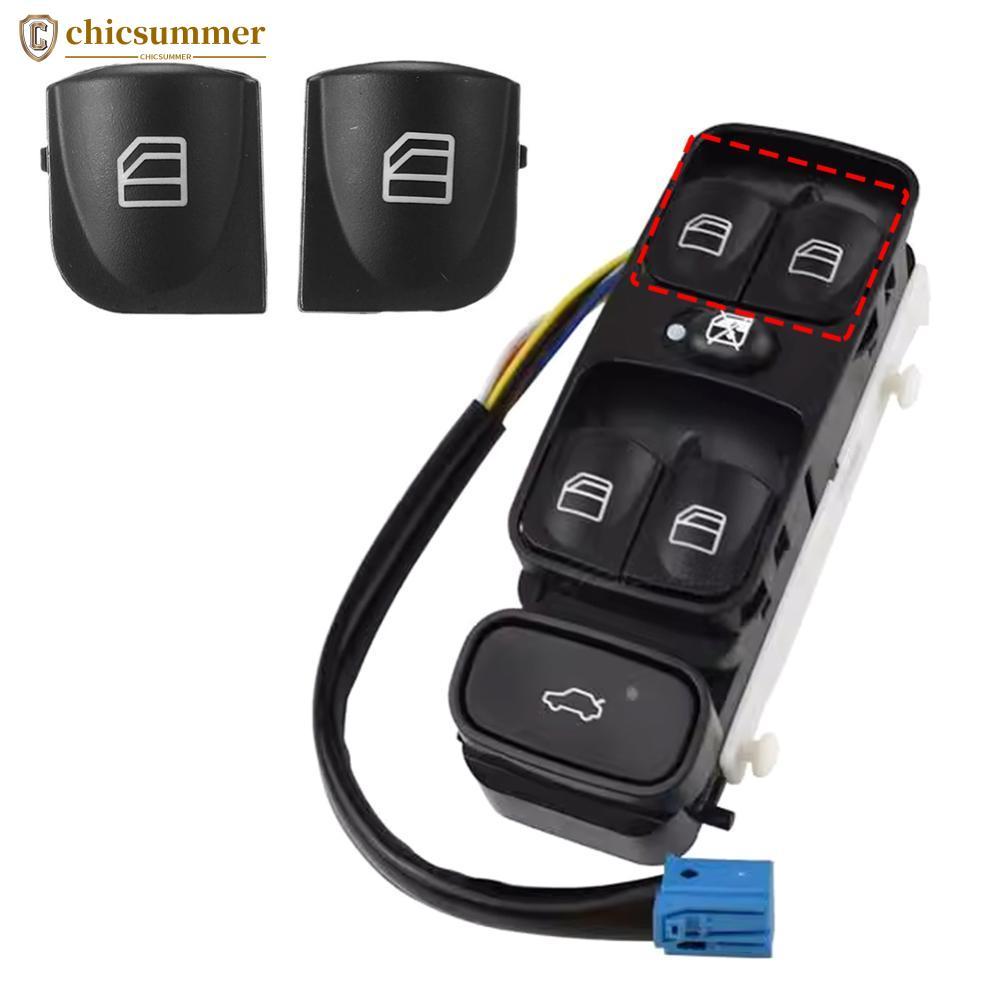CHICSUMMER 2 Pçs Interruptor Da Janela Elétrica Do Carro Console Tampas Capa Para Mercedes Benz W203 C-CLASS C320 C230 C