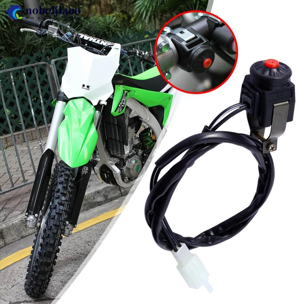 NOBELJIAOO Motocicleta Dual Sport Dirt Quad Start Horn Kill Off Stop Switch Botão Buzina Starter Para ATV Bicicleta Elét