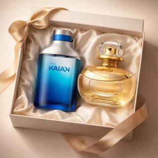 Kit Perfume Kayak e Lily Masculino Feminino Casal Presente Uso Diário Até 2 Unidades Ou I…