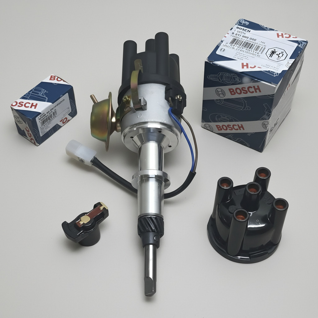 Distribuidor Ignição Opala 4cc + Tampa E Rotor Bosch Novo