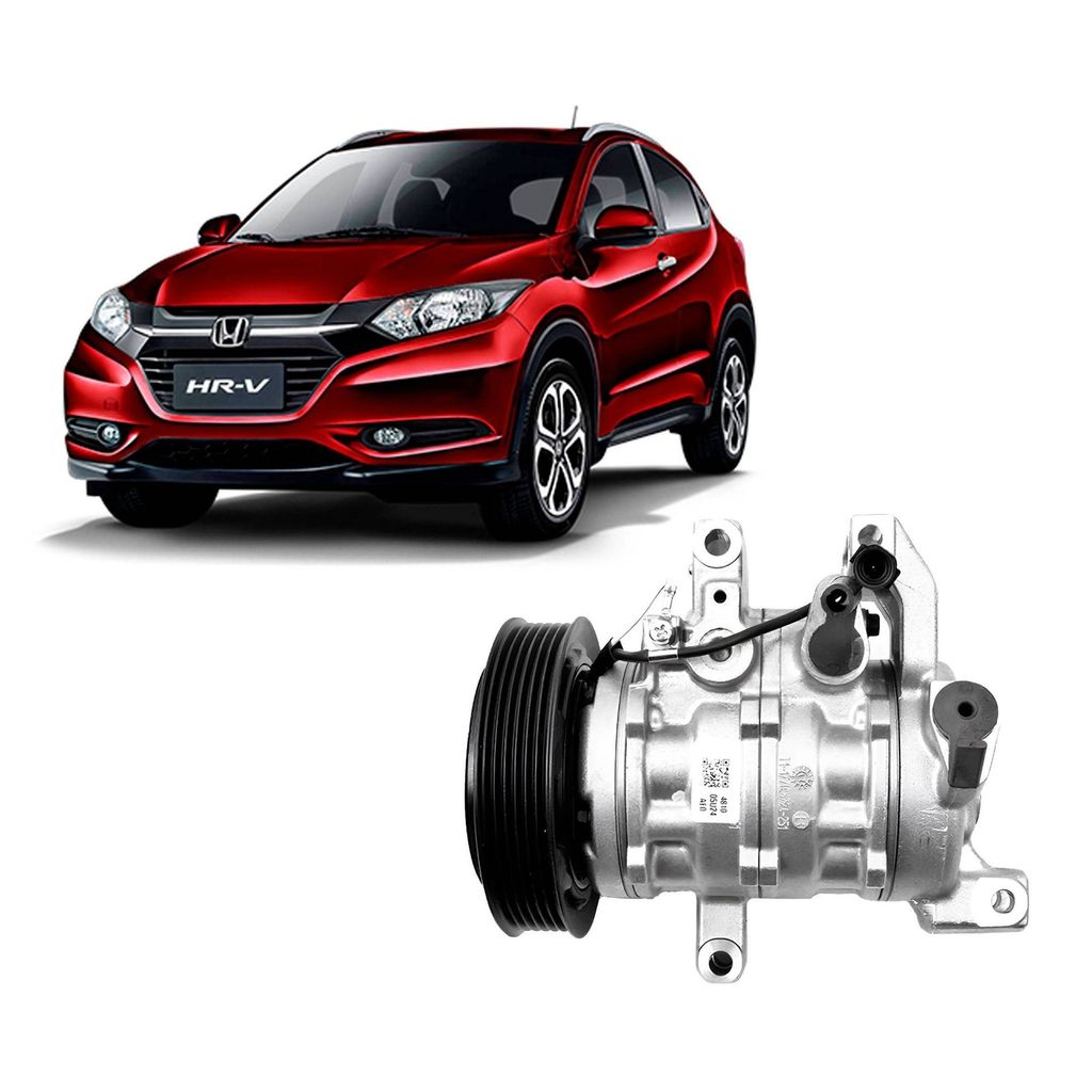 COMPRESSOR DO AR PARA HR-V 1.8 2015/2022 DENSO 10SRE11C 6PK 161BC4471404810RC CD FILIAL ES