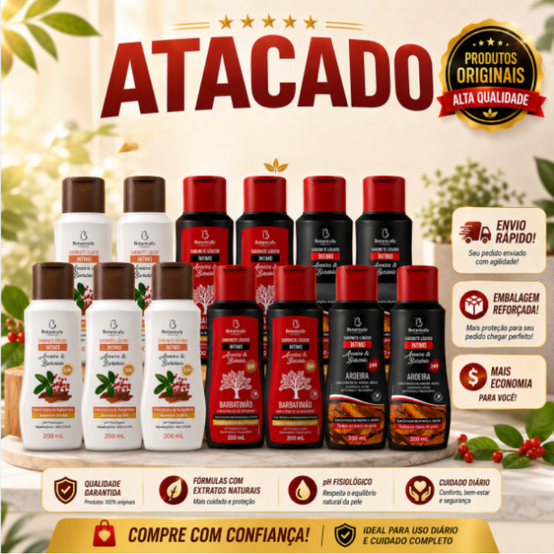 Kit Sabonete intimo feminino oferta relampago hoje Para revenda Atacado Aromas do Brasil