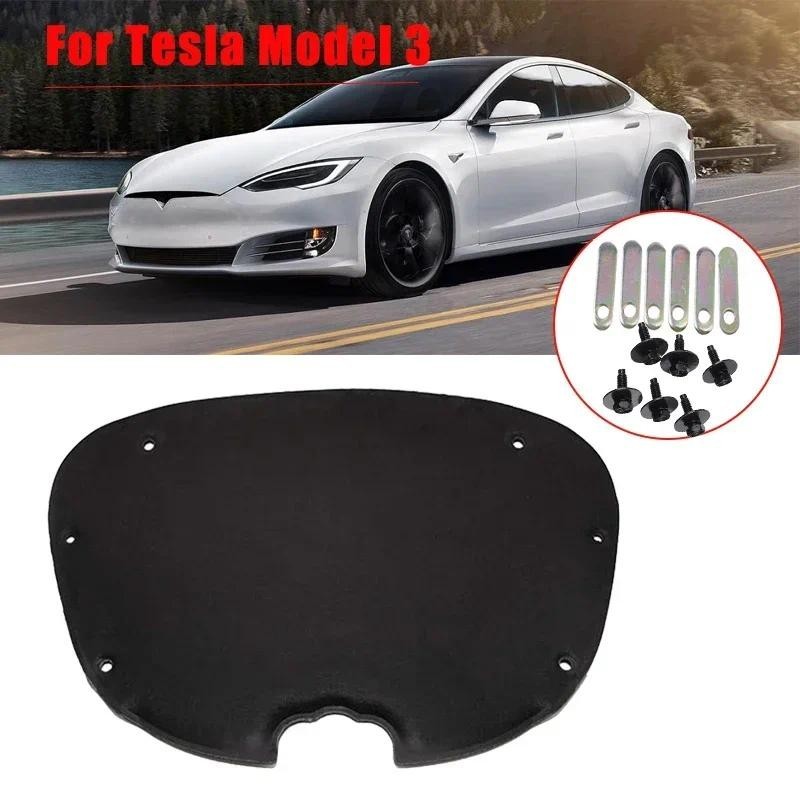 Para Tesla Modelo 3 Capô Dianteiro Motor À Prova De Som Algodão Almofada De Isolamento Térmico Capa Esteira Placa Anti-C