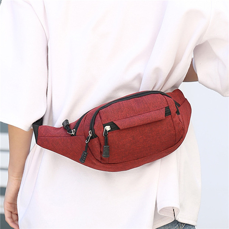 Recém 1 Peça (Posição De Fivela Não Fixa) Mochila Masculina De Ombro Cruzado Diagonal Para Esportes E Lazer , Bolsa De C