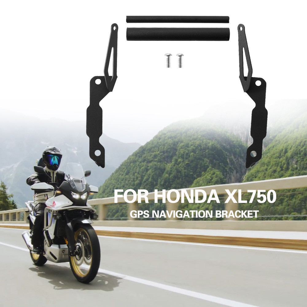 Compatível com o suporte de navegação Honda XL750 Transalp, extensão de barra transversal para GPS e telefone, e design