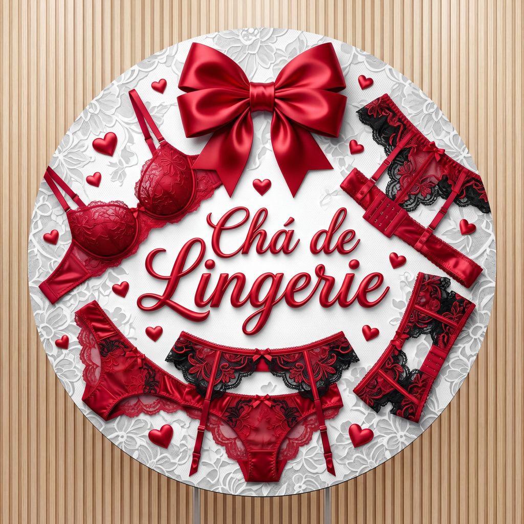 Painel Redondo Chá de Lingerie Despedida | Festa Temática | tecido premium | frete gratis | varios modelos